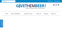 Tablet Screenshot of givethembeer.com